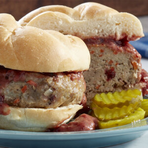 Felixjams - turkey burger with lingonberry mustard