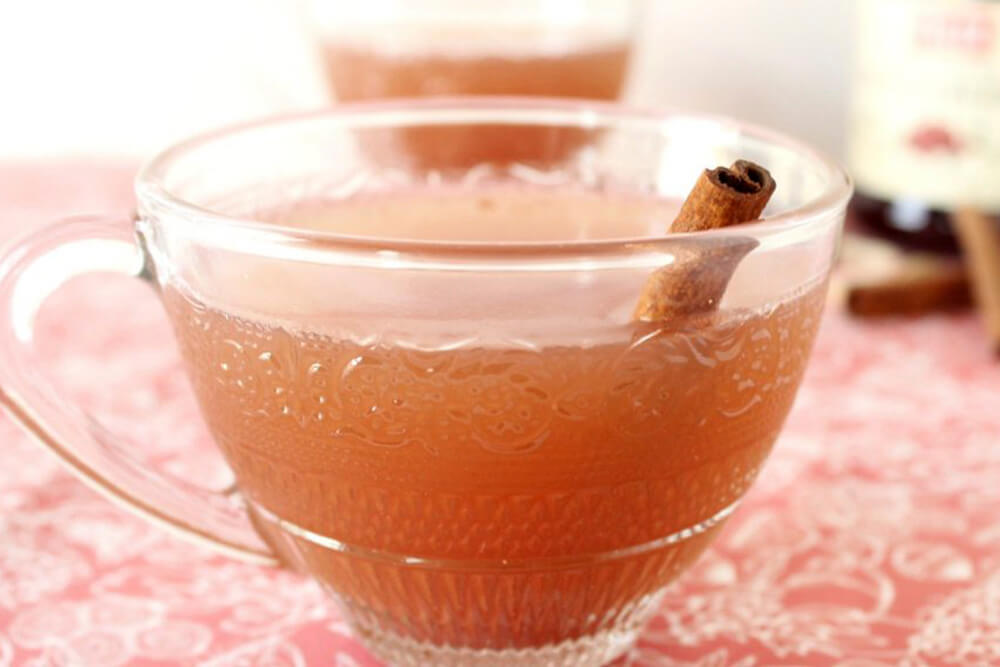 Warm lingonberry spiced punch