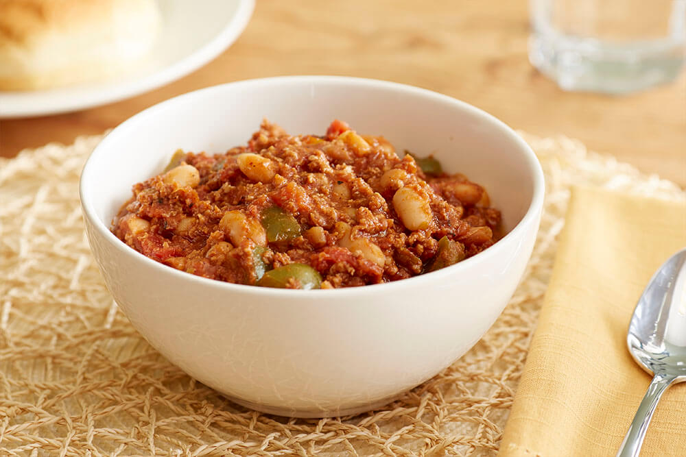 Quick turkey chili with lingonberry