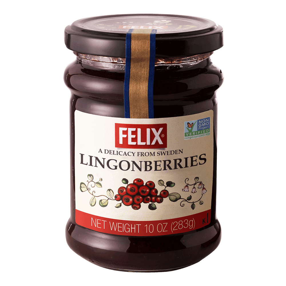 Pack shot of Felix Lingonberry Jam